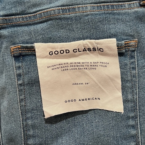 Good American Skinnyish Fit HiRise Jeans. Size 16. - Picture 2 of 3